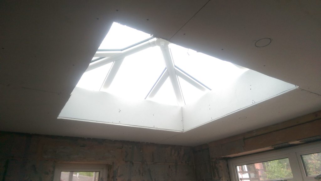 This skylight we added brightened things up immensely!